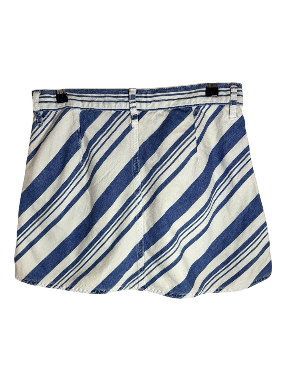NWT Universal Thread Striped Denim Mini Skirt Size 8 - Picture 5 of 10